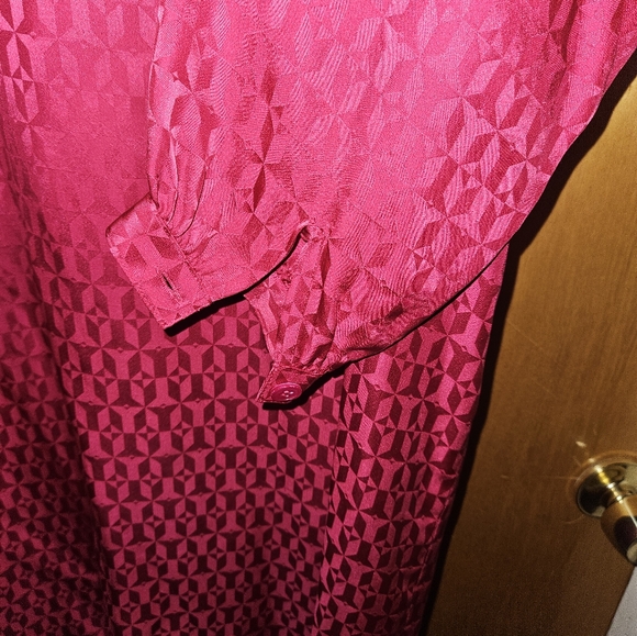 Vintage Pink Silk Dress - Picture 8 of 8